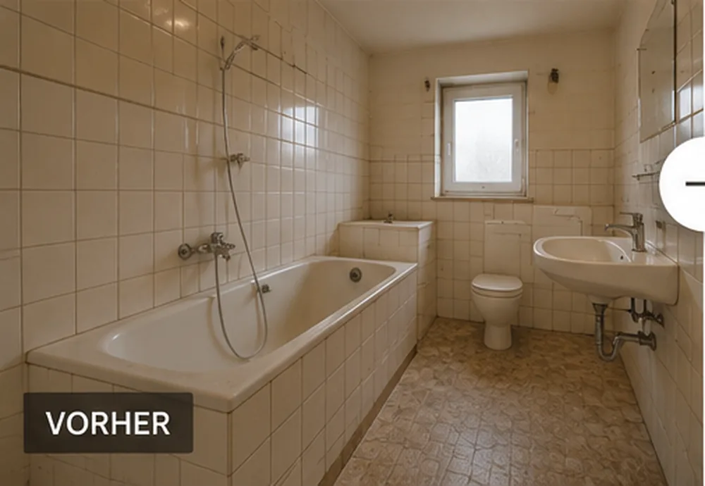 Altes Badezimmer vor der Badsanierung in Duisburg