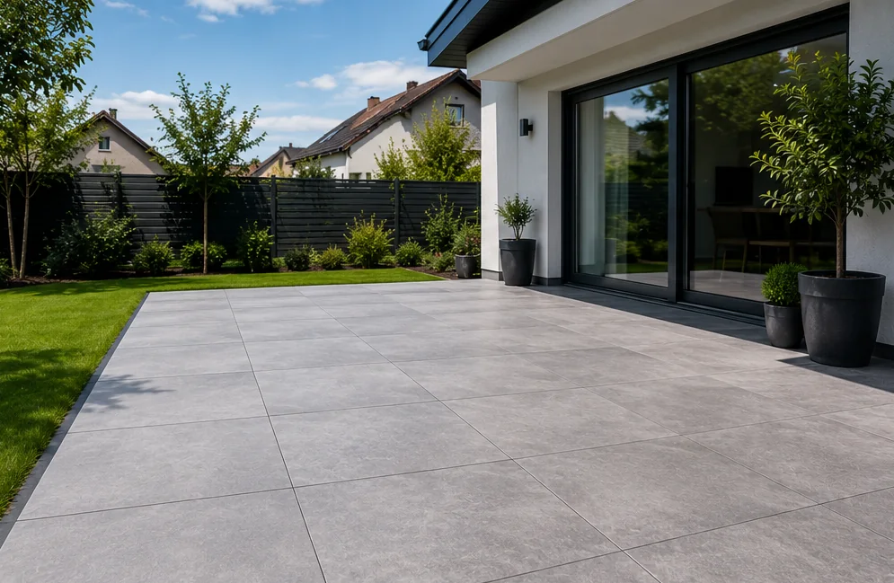Terrassenplatten verlegen in Duisburg und NRW durch RenFix